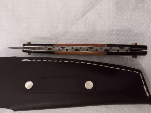 Straight Razor with Damascus blade
